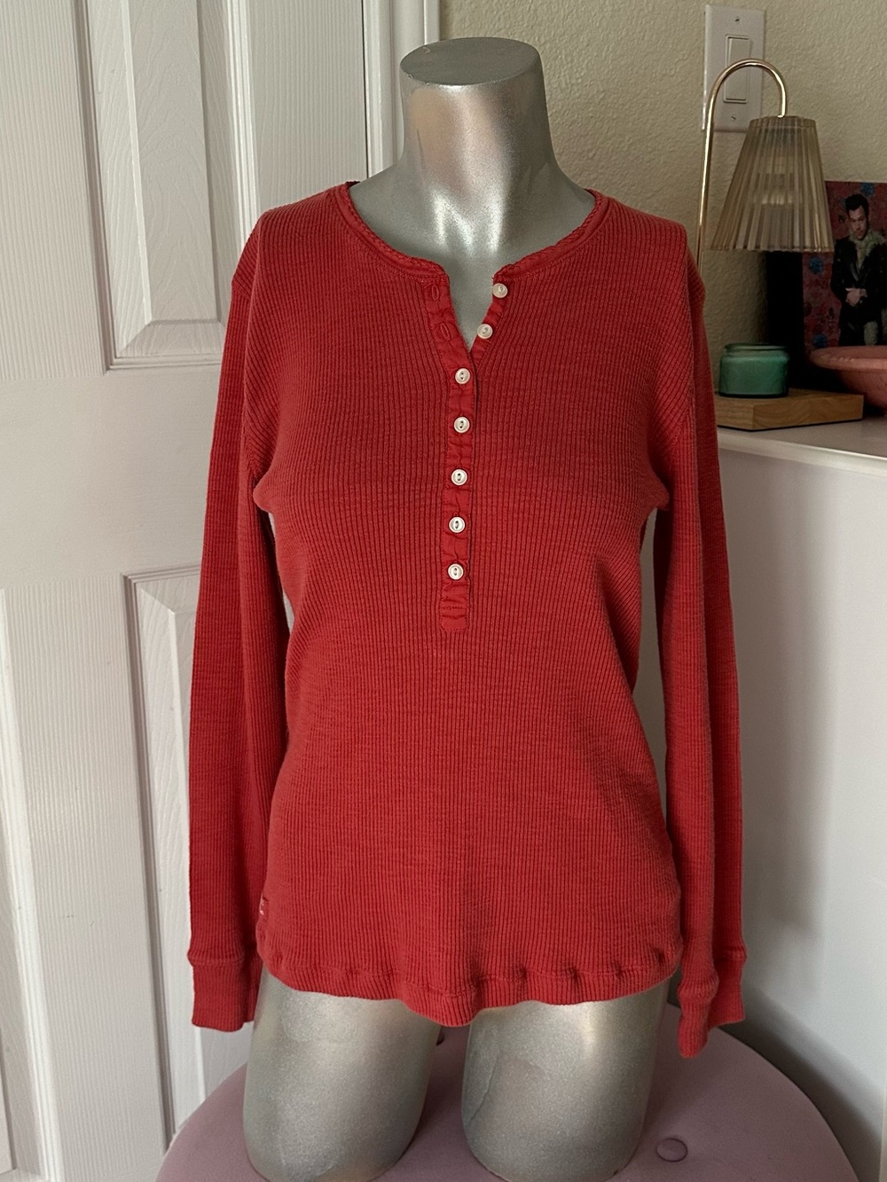 Ralph Lauren Ribbed Long Sleeve Henley